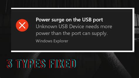 How To Fix Power Surge On Usb Port Windows 10 Usb Not Working Usb