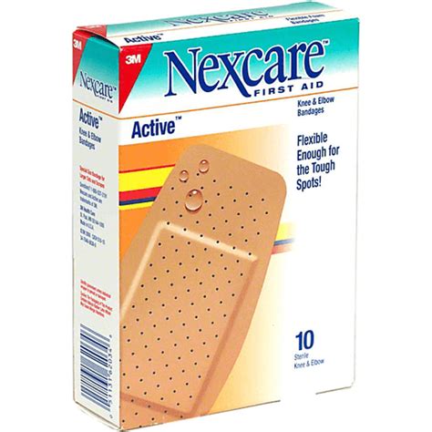 Nexcare First Aid Active Knee Elbow Bandages Inch Stuffing
