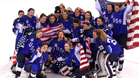 2018 Olympics Us Womens Hockey Team Beats Canada To Win First Gold
