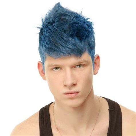 Guys Blue Hair Mens Hair Colour Mens Hair Dye Colors Men Hair Color