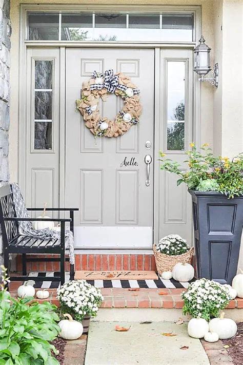 Small Front Porch Decorating Ideas For Fall Shelly Lighting