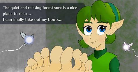 Saria Barefoot Feet The Wind Of The Forest Alt Pixiv