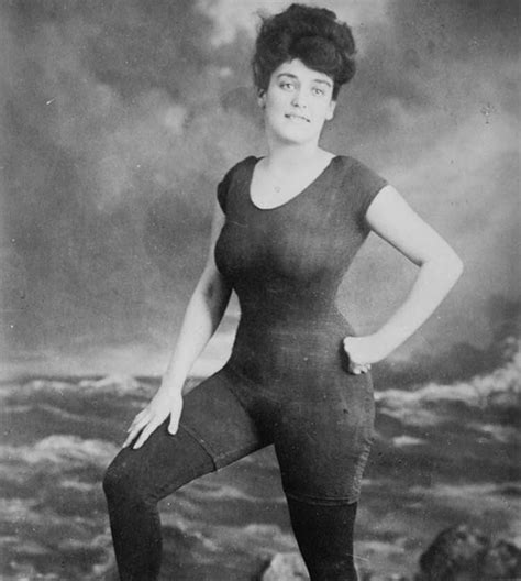 Annette Kellerman Promotes Womens Right To Wear A Fitted One Piece