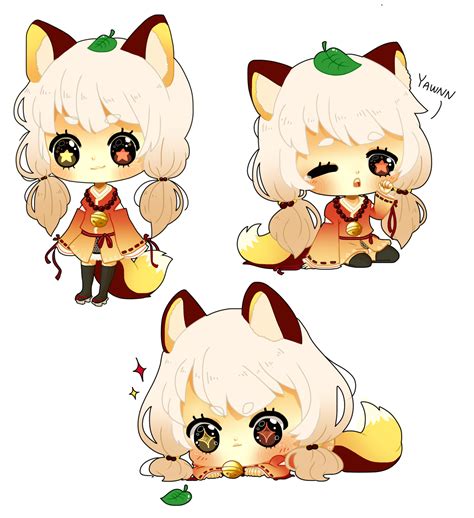 Chibi Fox Girl By Tunasoba On Deviantart