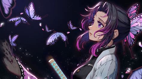 Shinobu Kocho, Insect Hashira de Kimetsu no Yaiba Anime Fondo de