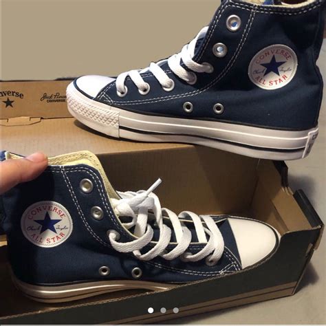 Converse Hightops Swag Shoes Cute Shoes Navy Blue Converse