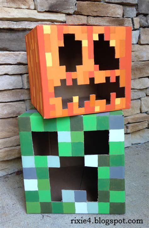 This video will guide you to make a pumpkin in minecraft easily. The Life and Times of Rixie the 4th: Creeper Pumpkin