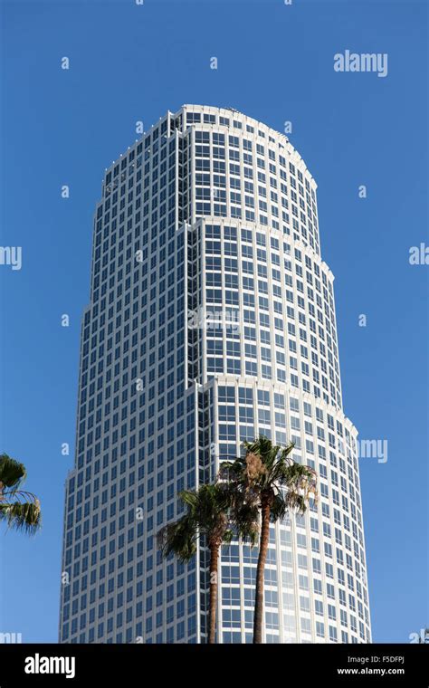 Skyscraper In Los Angeles Downtown Financial District California