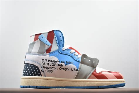 2018 Parra X Off White X Air Jordan 1 High Custom Aa3834 108