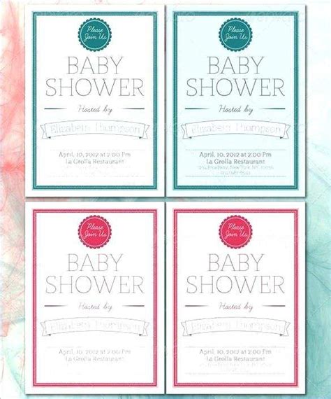 18 Free Free Printable Baby Shower Agenda Templates Now By Free