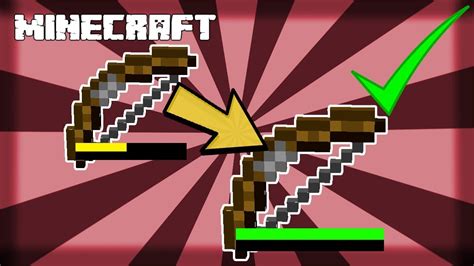 Or other items repairable as well? MINECRAFT | How to Fix a Bow! 1.14.4 - YouTube