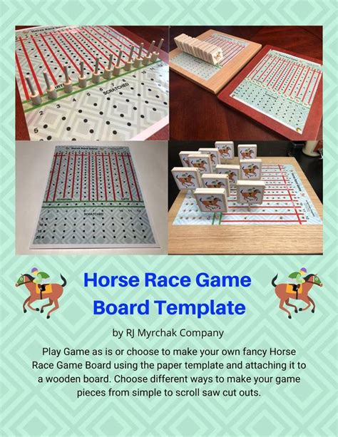 Printable Horse Race Game Board Template Printable Templates