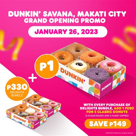 Manila Shopper Dunkin Savana And Dunkin Pitx Opening Promos