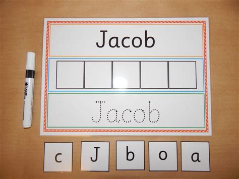 I Can Write And Spell My Name Personalised Name Card Eyfs Sen