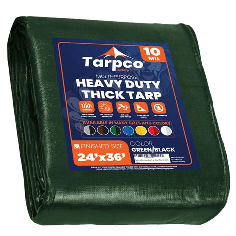 Tarpco Safety Waterproof Uv Resistant Rip And Tear Proof Heavy Duty
