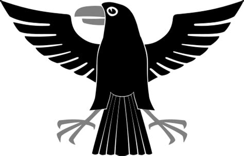 File:Heraldic Crow.svg - Wikimedia Commons | Silhouette cameo, Filing, Wikimedia commons