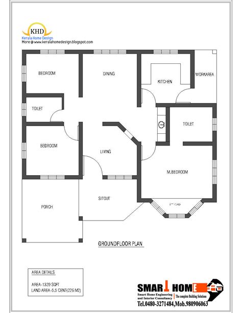 Good 4 Bedroom Single Floor House Design Plan Most Excellent New Home