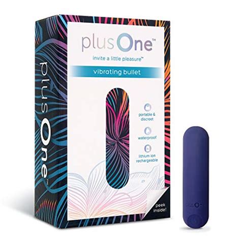 Plusone Vibrating Bullet Fully Waterproof Personal Massager With 10 Vibration Settings