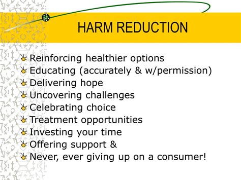 Harm Reduction Plan Template