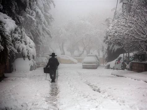 Snowstorm Sweeps Through Middle East Abc News