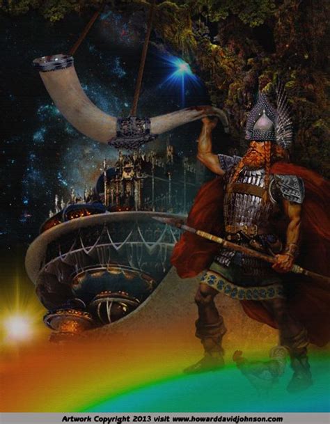 Heimdall Guardian Of Bifrost Poster Sized Reprint Norse Myth Norse
