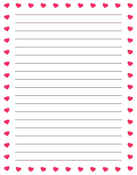 10 Best Printable Valentine Letter Templates In 2023 Writing Paper