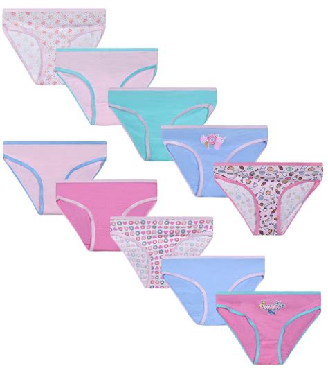 Buy Sweet And Sassy Girls Bikini Underwear Panties 10 Pack Online At Desertcartuae