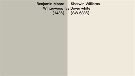 Benjamin Moore Winterwood 1486 Vs Sherwin Williams Dover White Sw