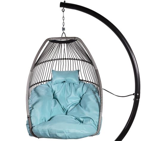 Barton Premium Hanging Egg Swing Chair UV Resistant Fluffy Cushion