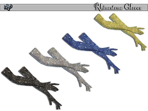 The Sims Resource Mp Rhinestone Gloves