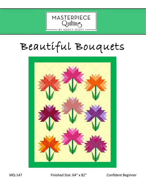 Beautiful Bouquets Quilt Pattern Pdf Digital Download Etsy