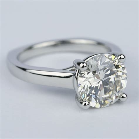 If the missing stone is a small side/melee stone, these diamonds are usually 0.07 to 0.15 carat (2.6 mm to 3.5 mm in diameter.) such stones usually range from $15 to $25 depending on size and quality. Rocker Trellis Diamond Engagement Ring in Platinum (3 Carat)