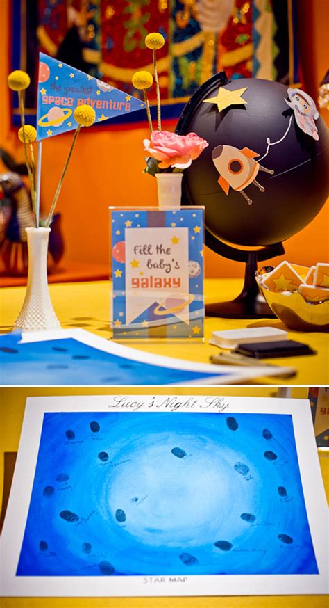 Creative ways to create an outer space or star wars themed bedroom. Outer Space Baby Shower - Baby Shower Ideas - Themes - Games