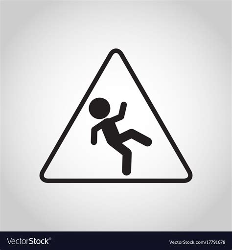 Falls Prevention Logo Icon Royalty Free Vector Image