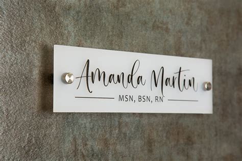 Personalized Wall Sign Name Plate Office Sign Executive Ceo Etsy