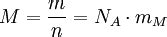 Die molare masse sagt uns, wie schwer ein mol einer atomsorte ist. Molare_Masse