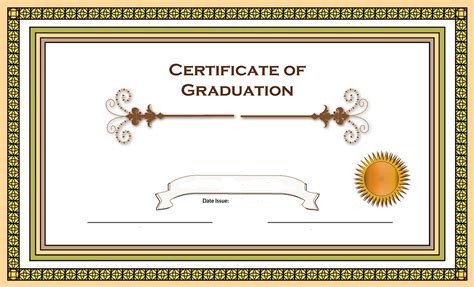 Download Certificate Graduation Border Royalty Free Stock