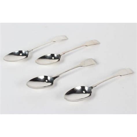 Georgianvictorian Sterling Silver Serving Spoons With Engraved