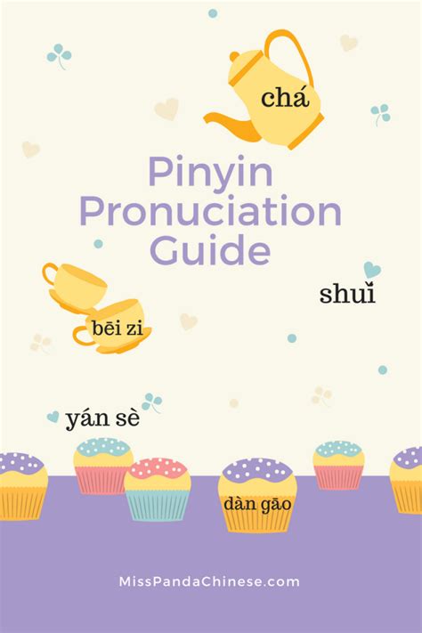 Mandarin Chinese Pronunciation Guide Pinyin Cheat Sheet Teaching Tips