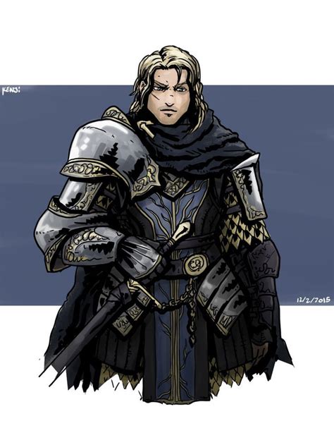 Male Human Knight Warrior On