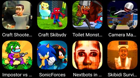 Craft Skibidi Craft Shooter Fps Toilet Monster Camera Man Vs Toilet Head Sonic Forces Nextbots