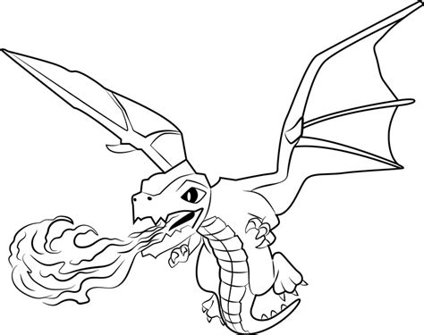 Dragon Spraying Fire Coloring Page Free Printable Coloring Pages For Kids