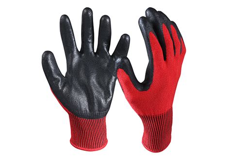Nitrile Coated Gloves Cut Resistant Safety Work Gloves Kevlar Gloves
