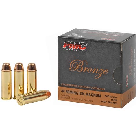 Pmc Bronze 44 Remington Magnum 240gr Tcsp 25 Rounds Saint Barbs