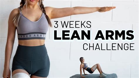 Lean Arms Workout Challenge Lose Arm Fat No Equipment Youtube