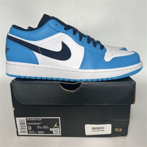 Pre Owned Jordan Nike Air 1 Low Unc Mens Size 9 University Blue