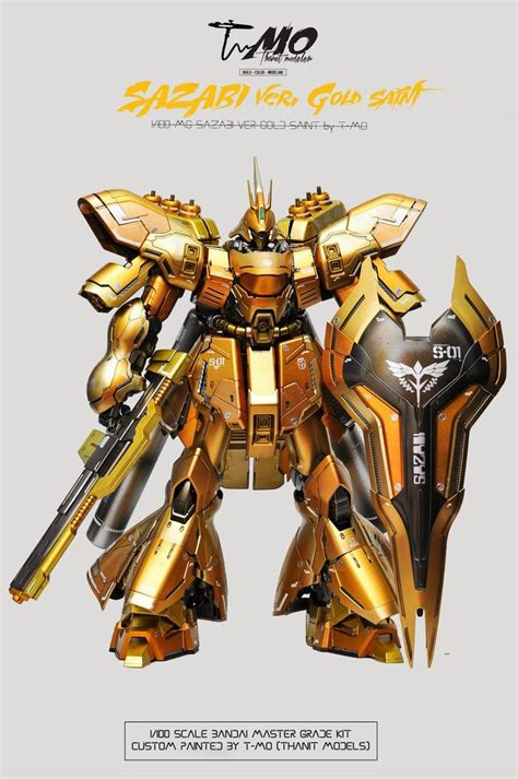 Gundam Guy Readers Feature Gunpla Build Mg 1100 Sazabi Ver Gold