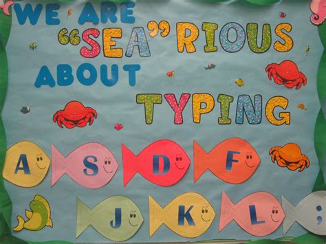 This bulletin board will certainly catch the eye of your students and parents. Pin by Angie Carron on Bulletin Boards | Computer lab ...