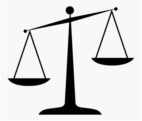 Transparent Scale Of Justice Png Scales Of Justice Clip Art Free