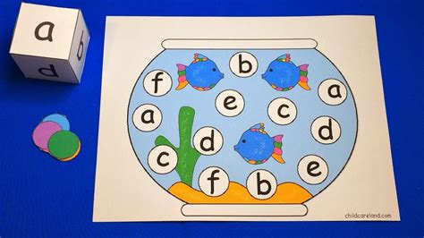 Fishbowl Roll and Cover Preschool Learning Activity - YouTube